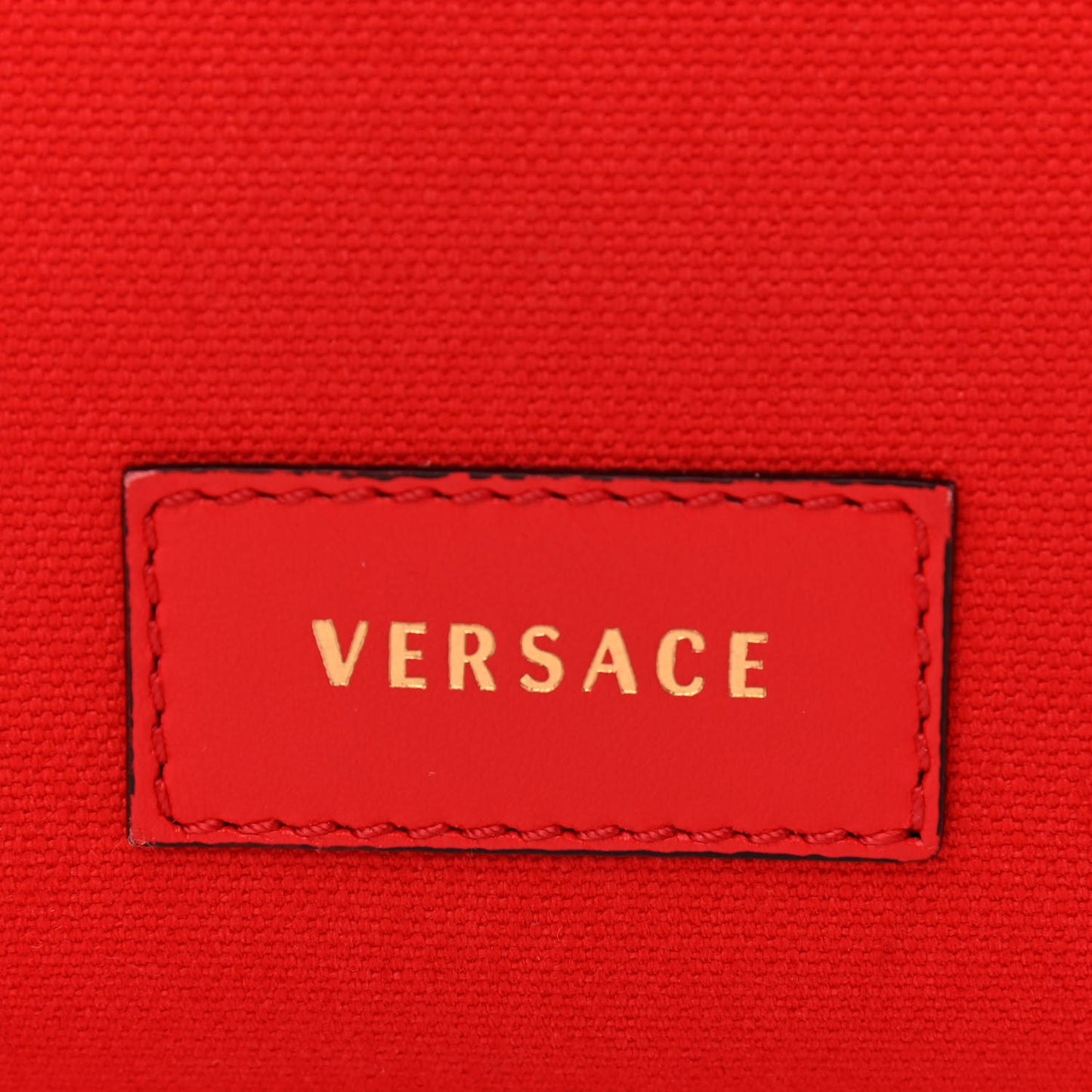Canvas Suppler Calfskin Cabas GV Signature Tote Red