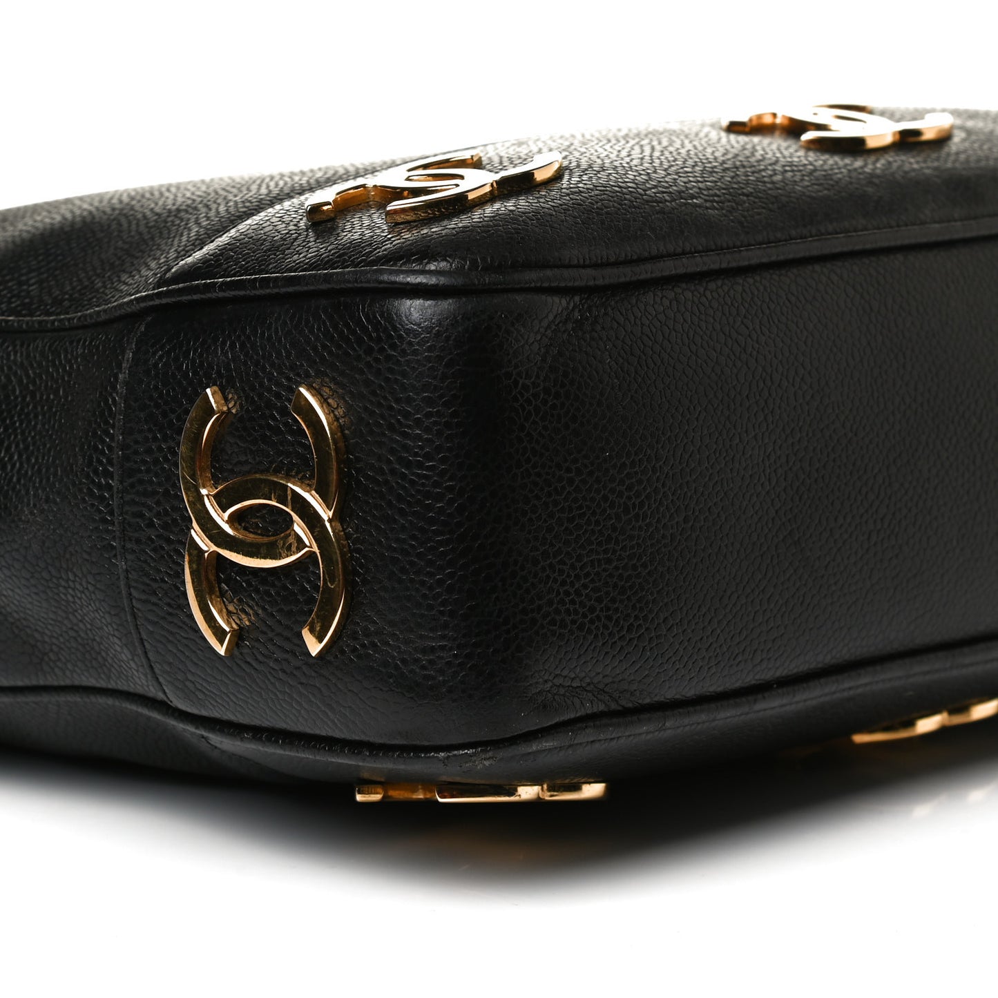 Caviar CC Shoulder Bag Black