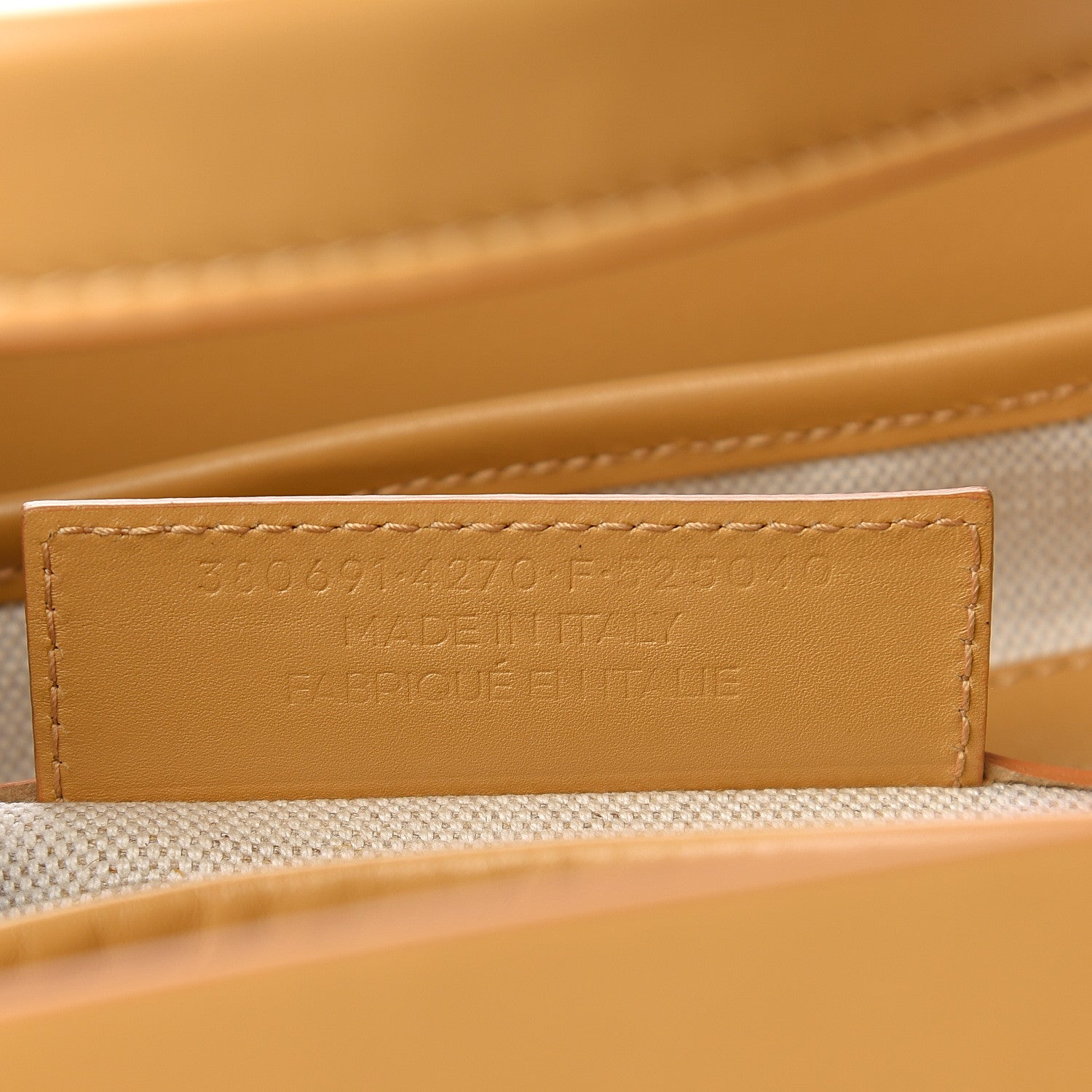 Balenciaga Calfskin Canvas Cutout Tote Sand 7 of 15