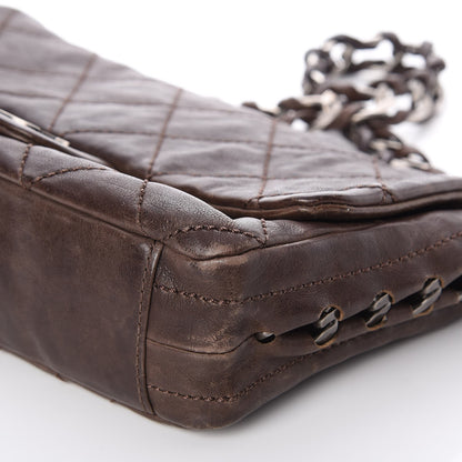Chanel Calfskin Quilted Modern Chain Flap Brown 9 of 9