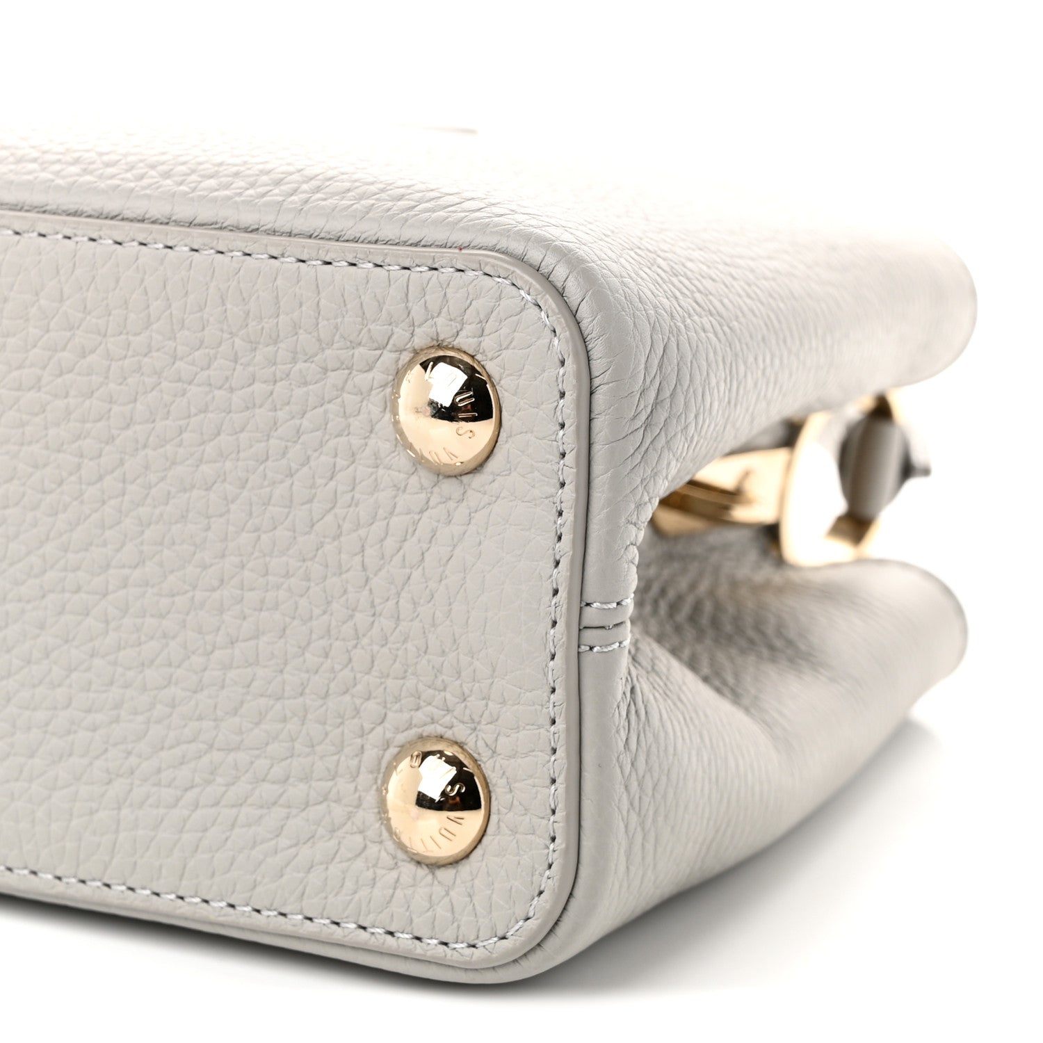 Louis Vuitton Taurillon Capucines BB Flint Grey 9 of 9