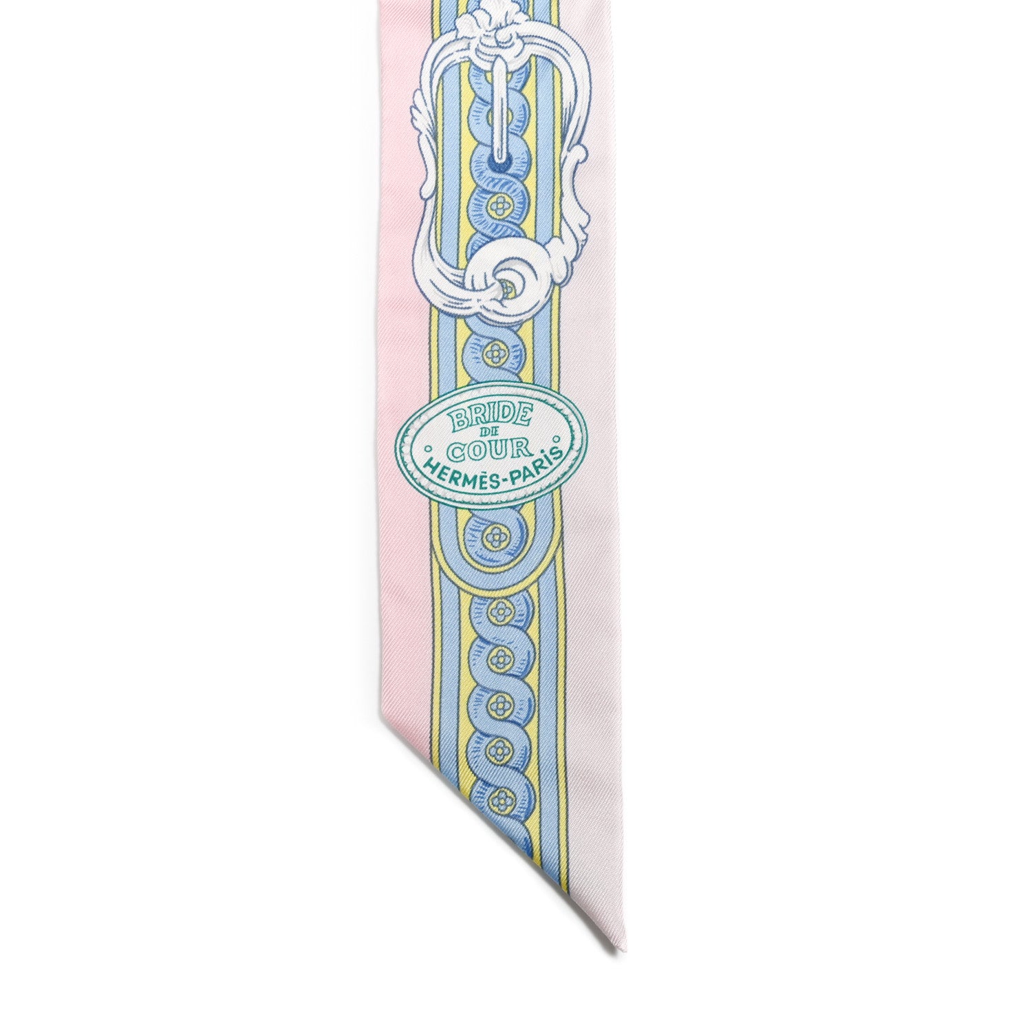 Hermes Silk Bride De Cour Twilly Rose Pale Ciel 4 of 4