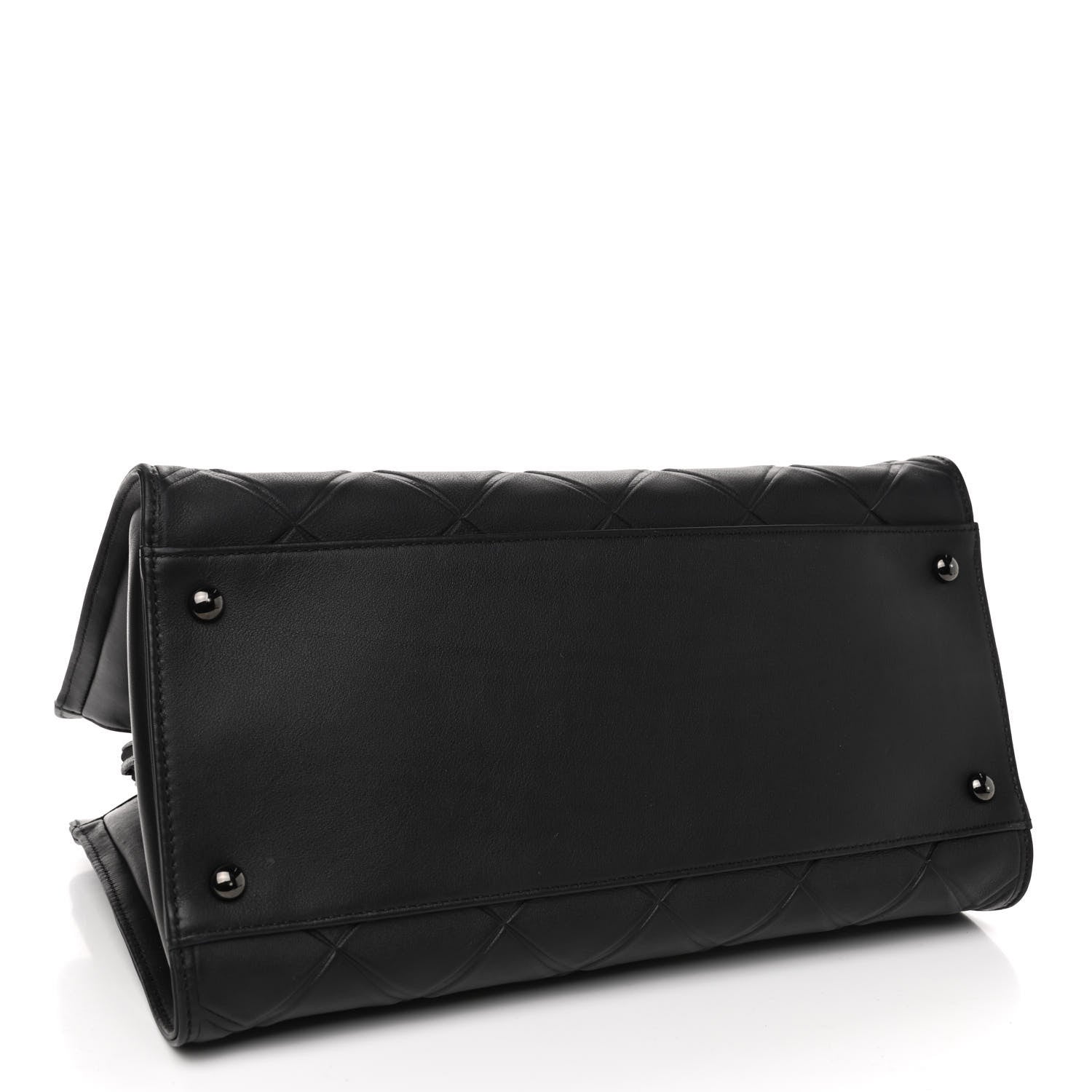 Chanel Calfskin Propeller Shopping Tote Black 3 of 4