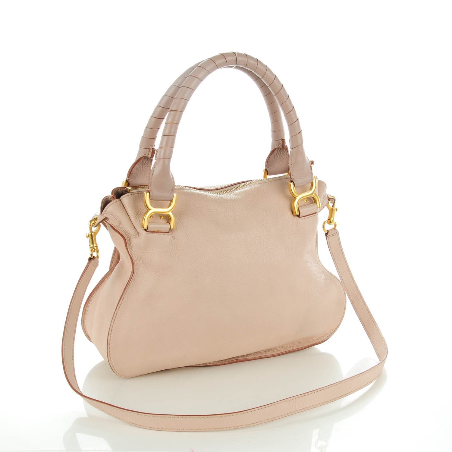 Chloe Calfskin Medium Marcie Satchel Nude Pink 3 of 10