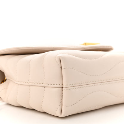 Louis Vuitton Calfskin LV New Wave Chain Bag Ivory 8 of 9