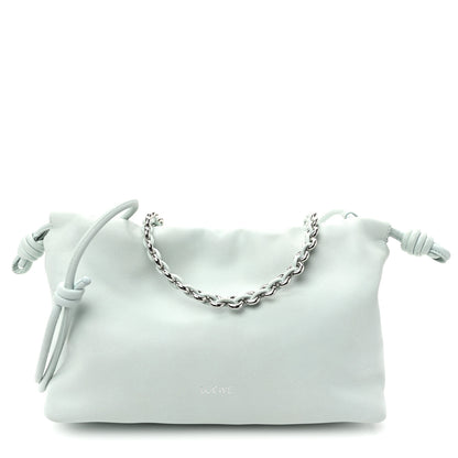 Loewe Mellow Nappa Medium Donut Chain Flamenco Knot Clutch Frozen 1 of 11