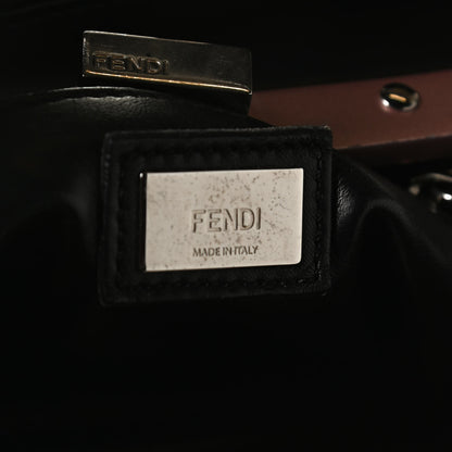 Fendi Nappa Studded Mini Peekaboo Iconic Satchel Black Multicolor 6 of 13