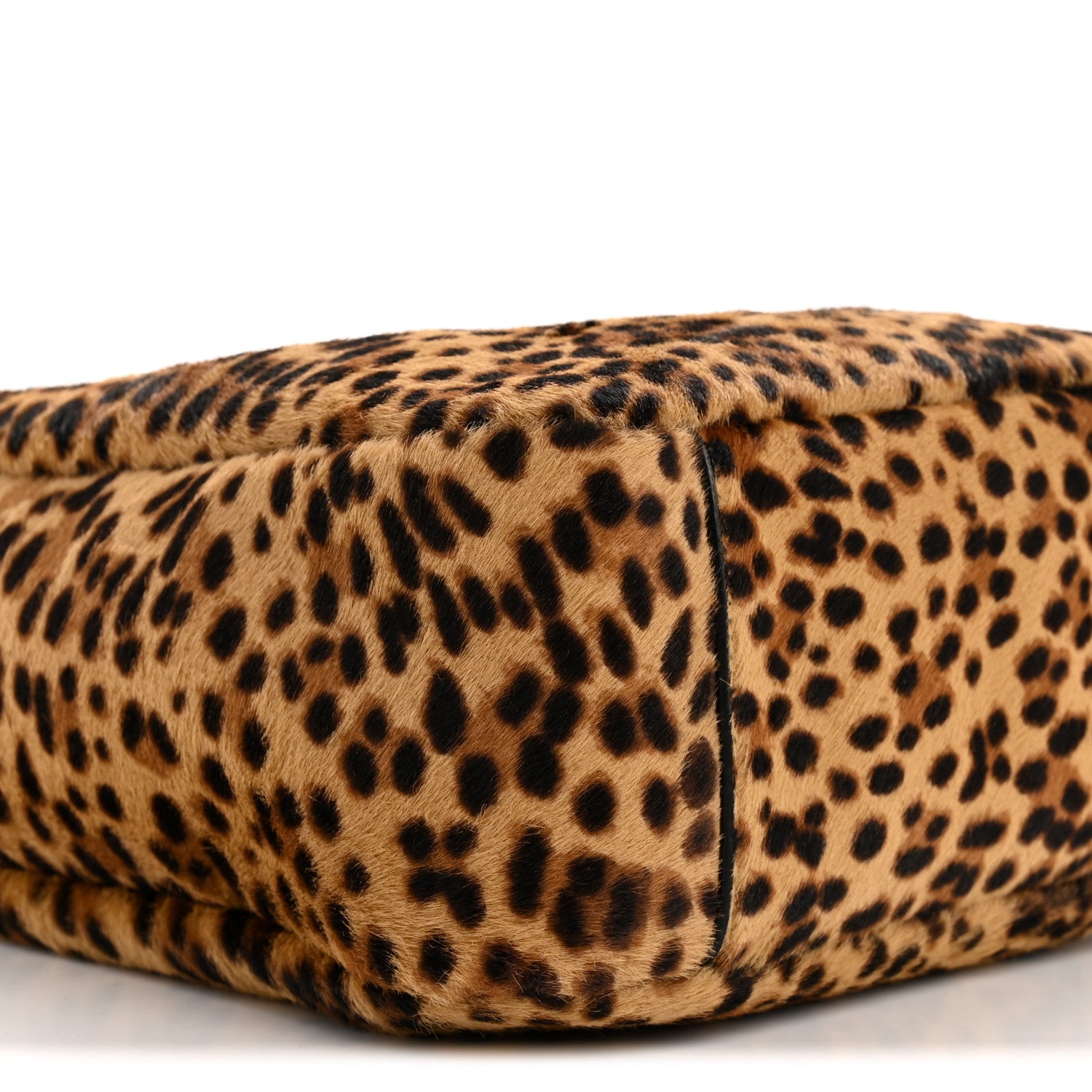 Saint Laurent Pony Hair Calfskin Leopard Print Small Le 5 A 7 Soft Hobo 10 of 13