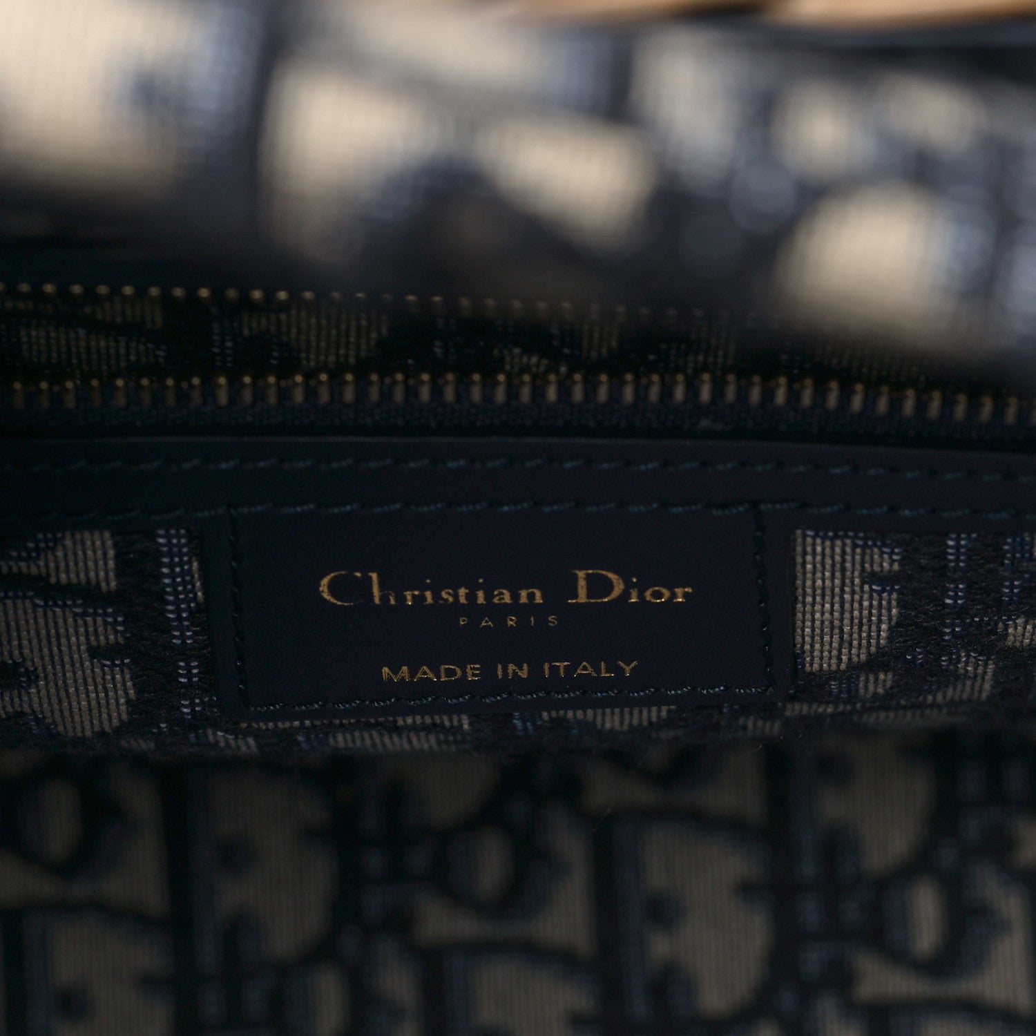 Christian Dior Wicker Oblique Basket Bag Blue 6 of 8