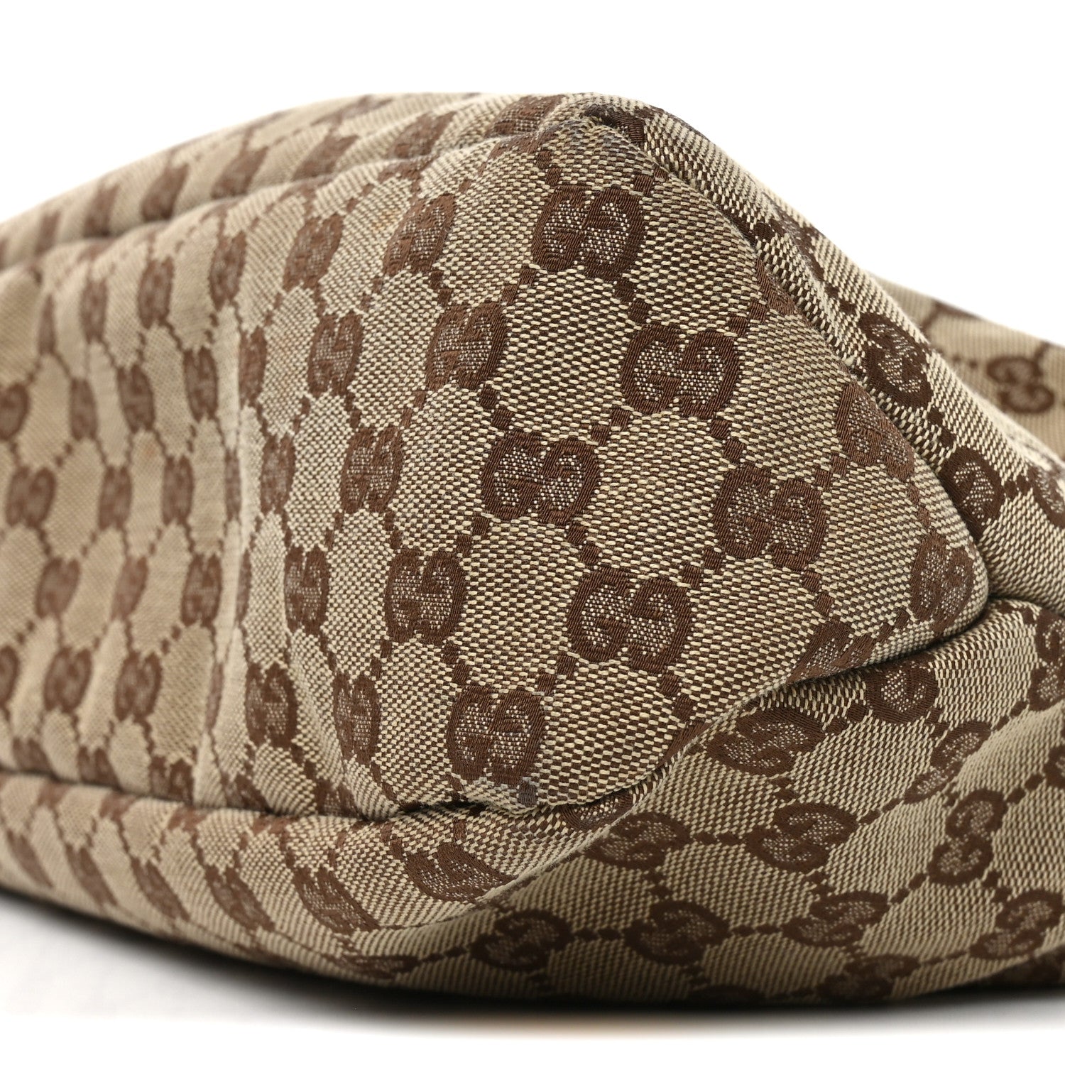 Gucci Monogram Medium Horsebit Chain Hobo Dark Brown 10 of 13