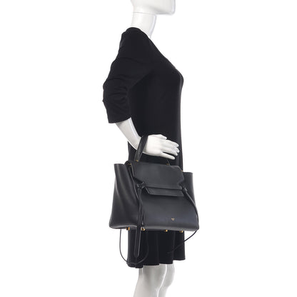 Celine Grained Calfskin Mini Belt Bag Black 3 of 12