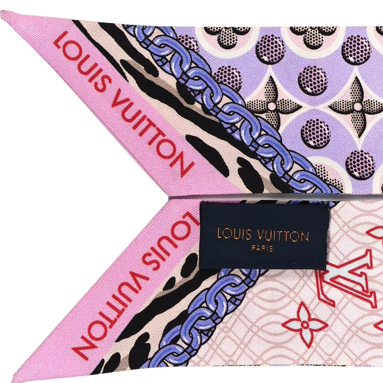 Louis Vuitton Silk Monogram Bubblegram BB Bandeau Blush 3 of 4