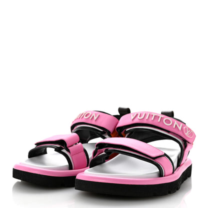 Louis Vuitton Calfskin Pool Pillow Flat Comfort Sandals 38 Rose Pop Pink 4 of 9