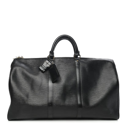 Louis Vuitton Epi Keepall 50 Black 1 of 8