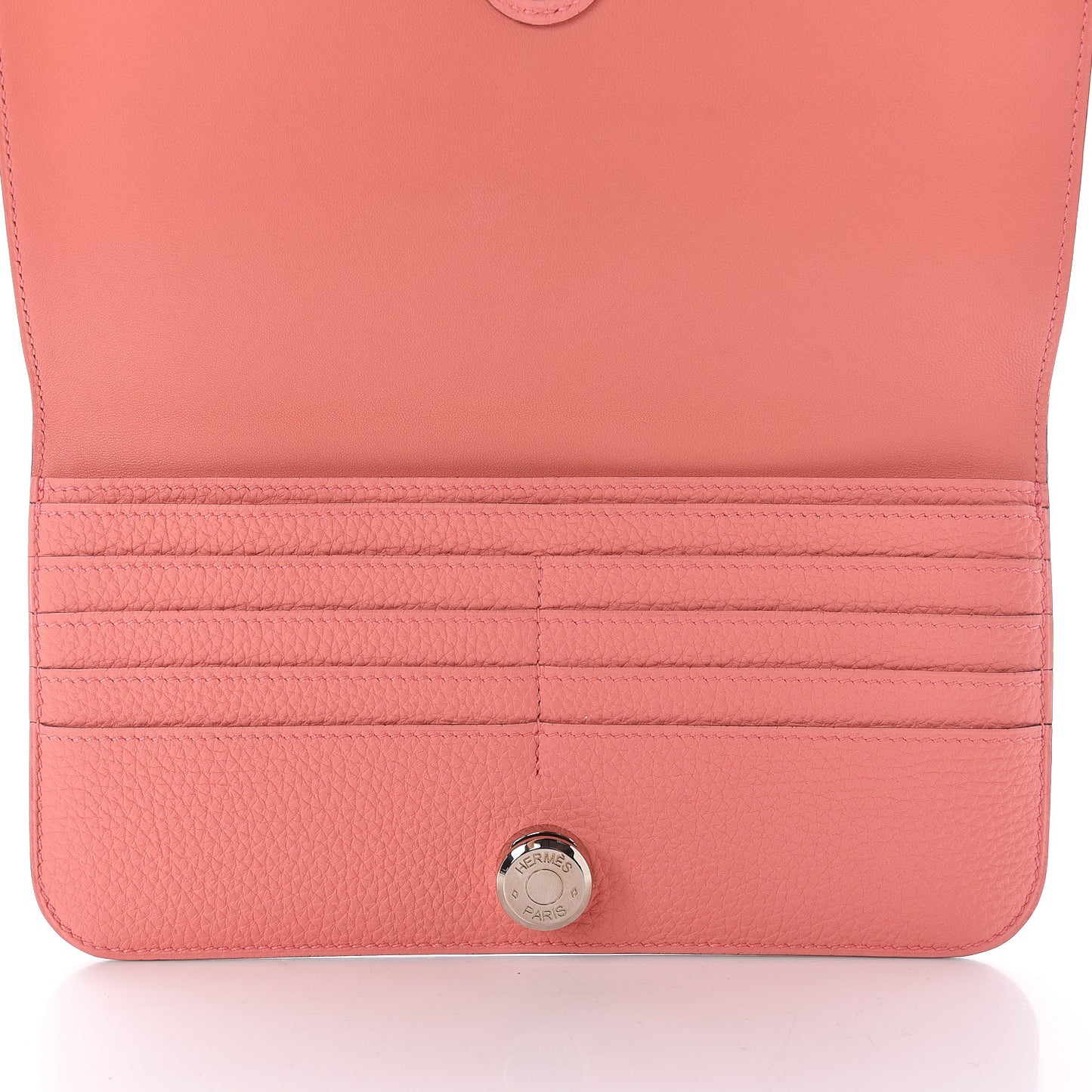Togo Dogon Recto Verso Wallet Rose Candy