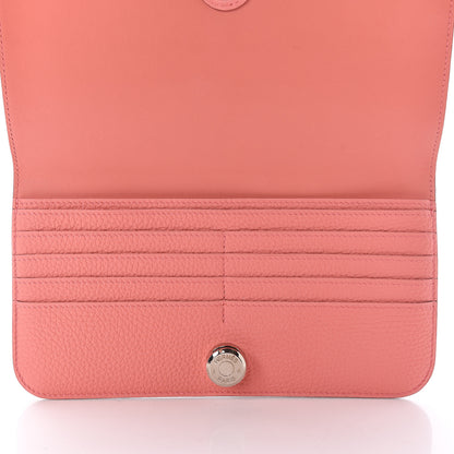 Hermes Togo Dogon Recto Verso Wallet Rose Candy 6 of 12