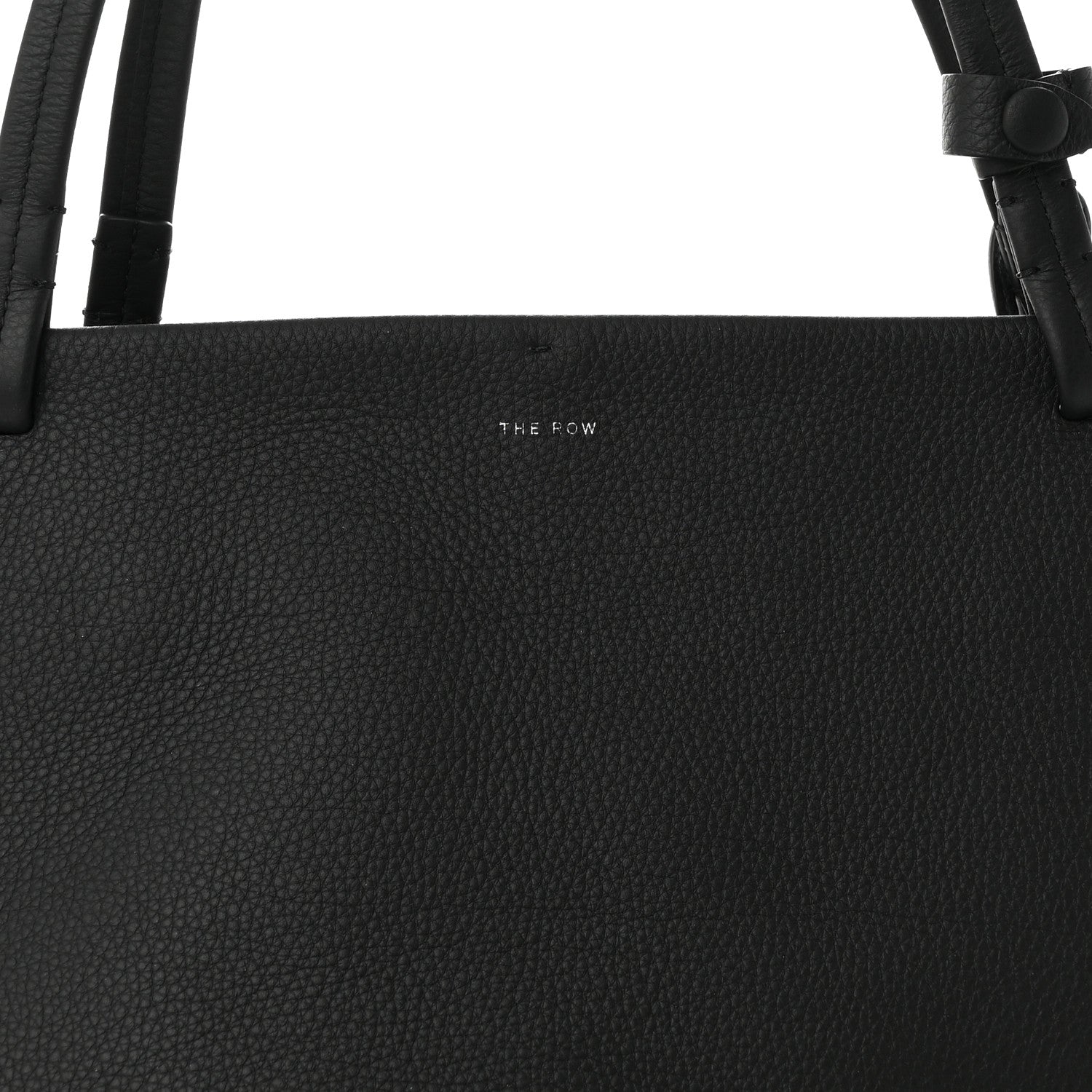 The Row Grained Calfskin Park Tote Three Black 8 of 10