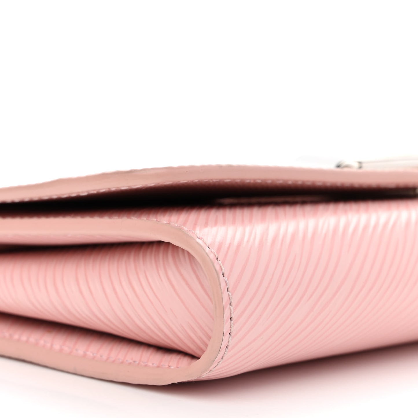 Epi Twist Chain Wallet Rose Ballerine