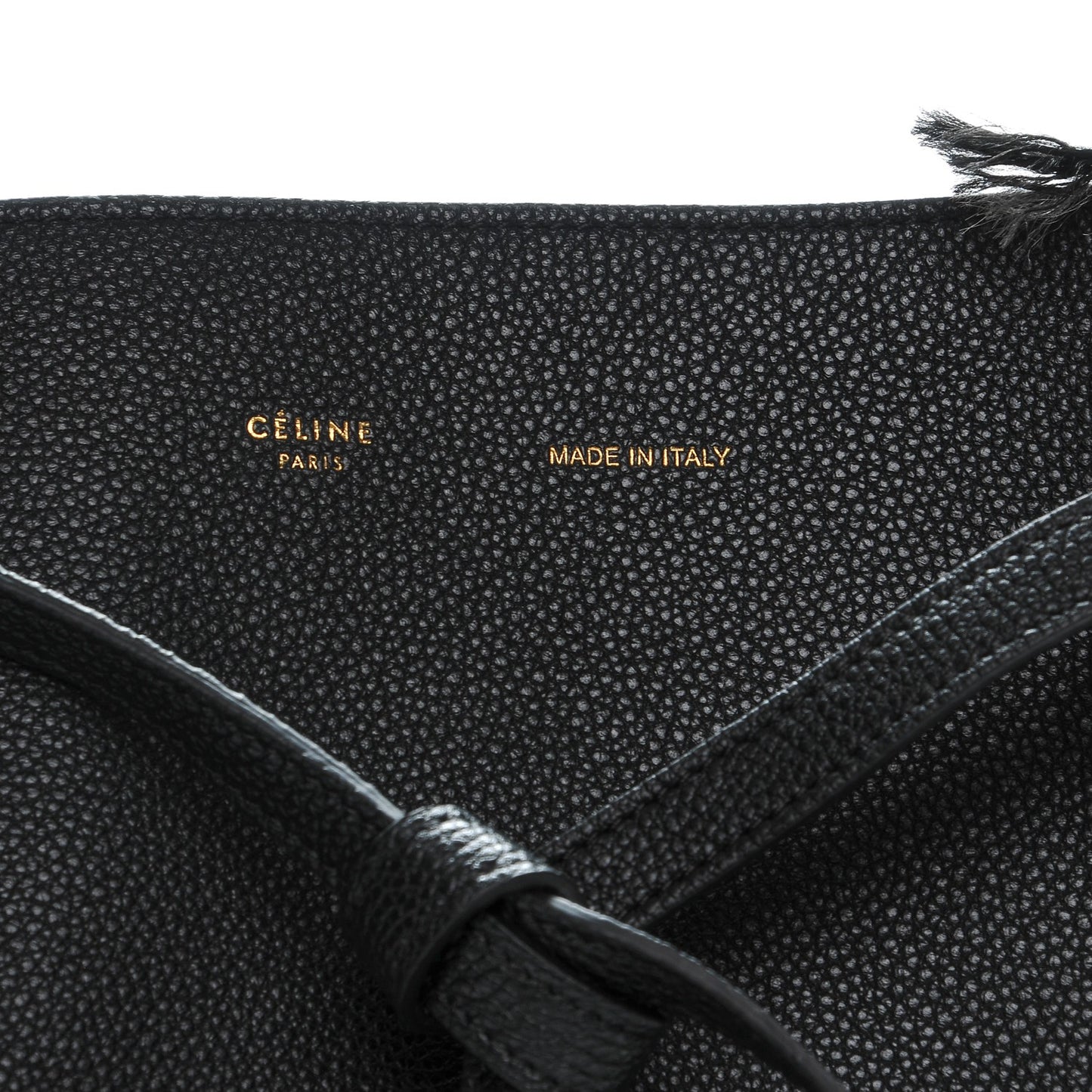 Soft Grained Calfskin Small Belt Cabas Phantom Black