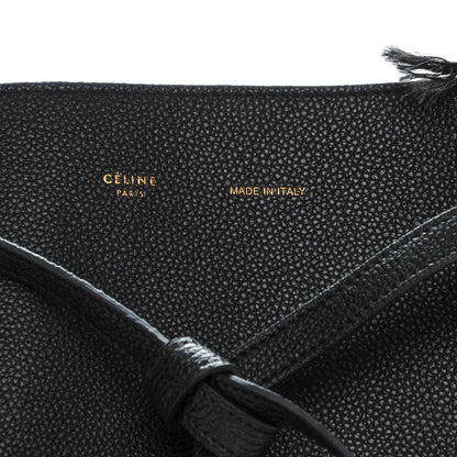 Celine Soft Grained Calfskin Small Belt Cabas Phantom Black 7 of 7