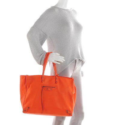 Balenciaga Veau Papier A4 Tote Tangerine 2 of 11