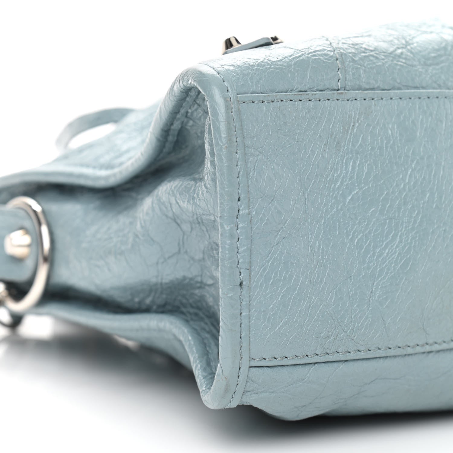 Balenciaga Agneau Classic Silver Hardware S City Bleu Gris 9 of 10