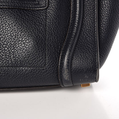 Celine Drummed Calfskin Micro Luggage Black 15 of 31