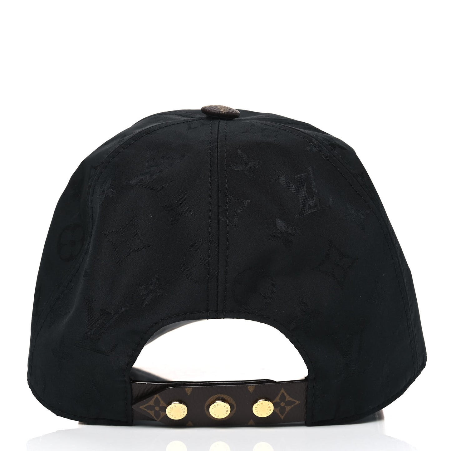 Polyester Silk Monogram LV Get Ready Cap M Black