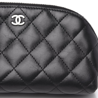 Chanel Lambskin Quilted Cosmetic Case Black 10 of 10