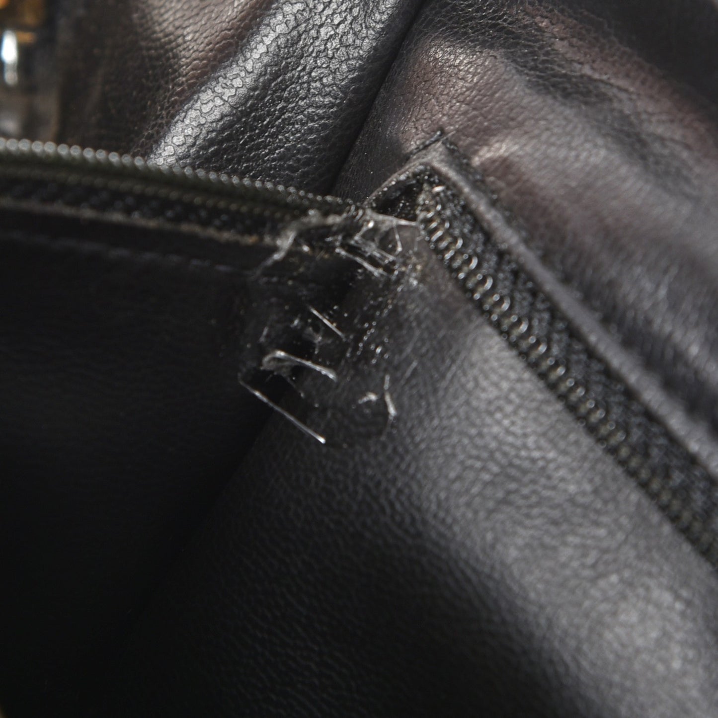 Lambskin Quilted Shoulder Bag Black