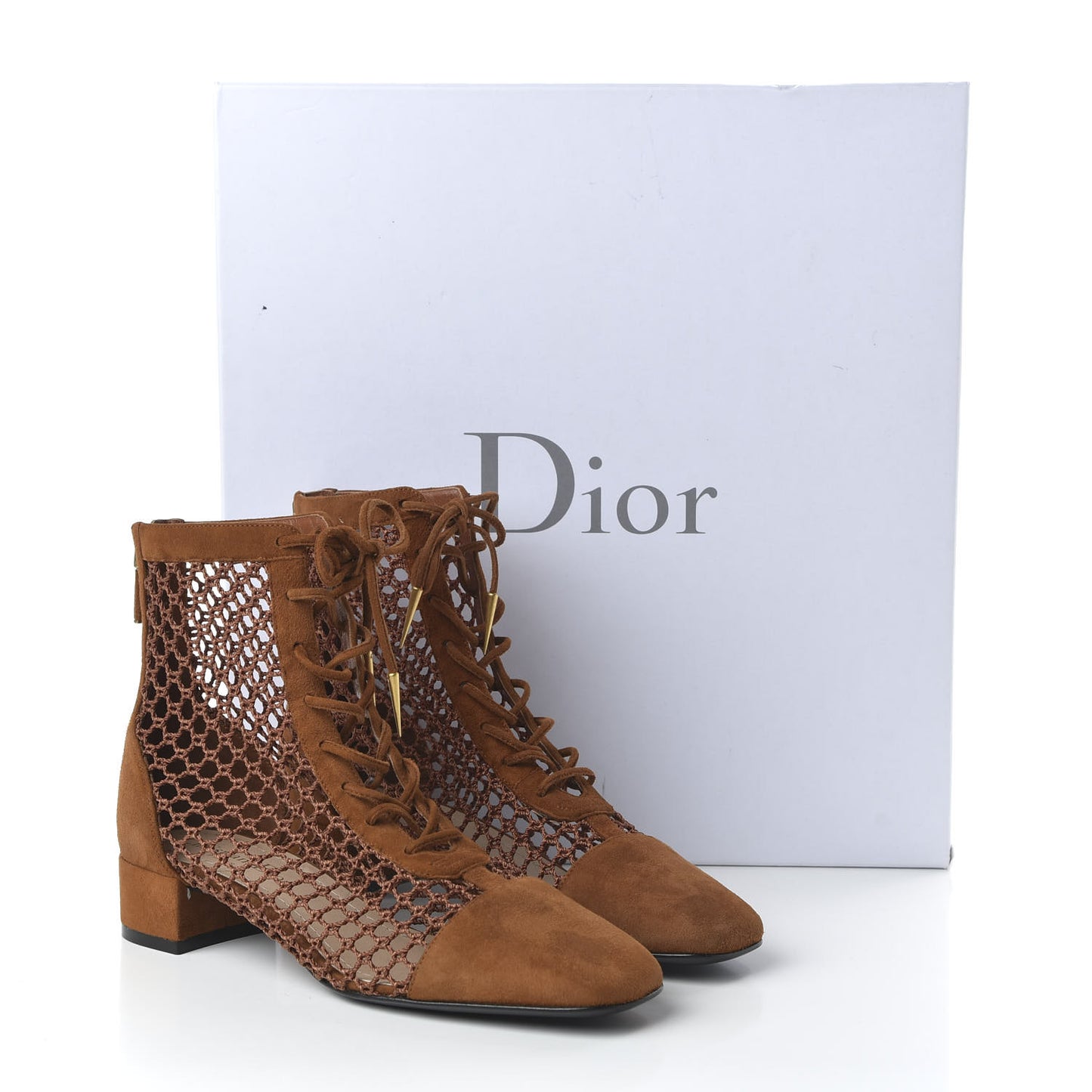 Suede Resille Naughtily-D 30mm Ankle Boots 35 Golden Brown