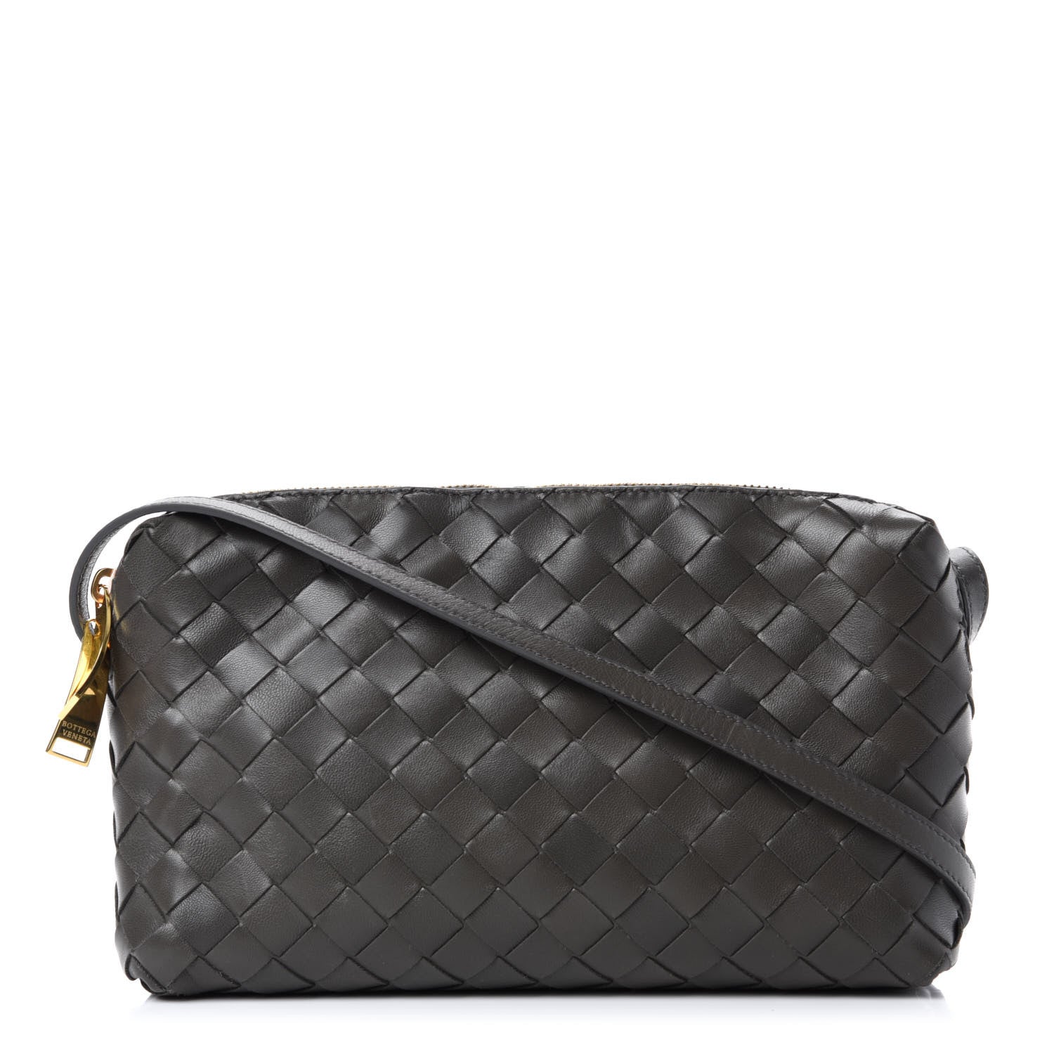 Bottega Veneta Nappa Intrecciato Crossbody Light Graphite 1 of 9