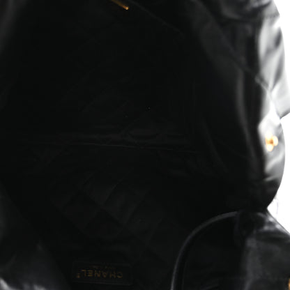 Chanel Shiny Calfskin Quilted Small Chanel 22 Black 6 of 11