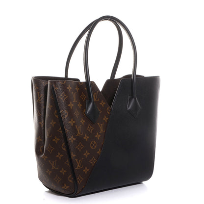 Louis Vuitton Calfskin Monogram Kimono Tote Black 3 of 8