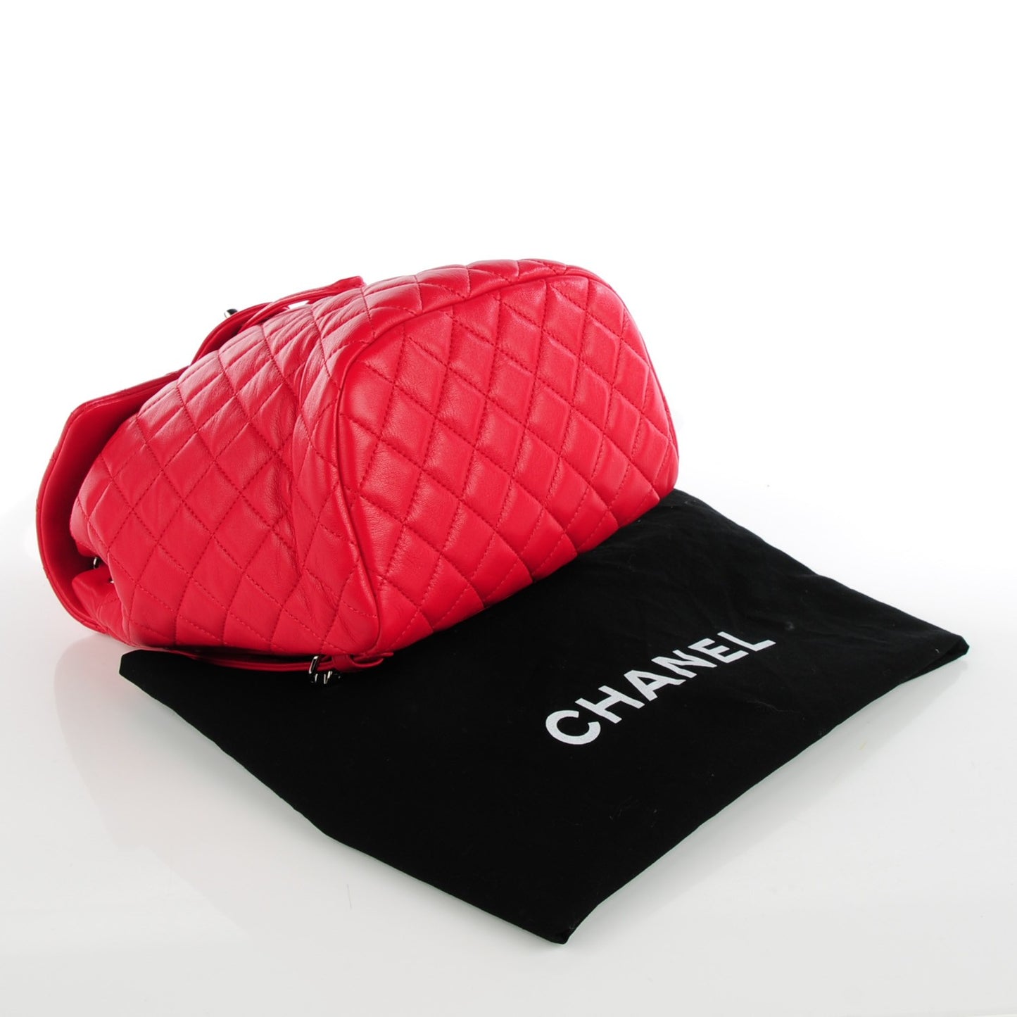 Lambskin Quilted Small Urban Spirit Backpack Red