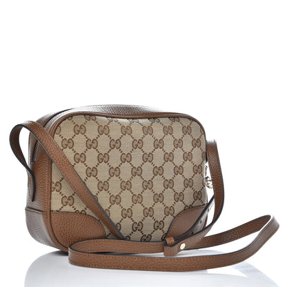 Gucci Monogram Mini Bree Messenger Bag Beige Tabacco 3 of 8