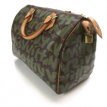 Louis Vuitton Monogram Graffiti Speedy 30 Kaki 5 of 12