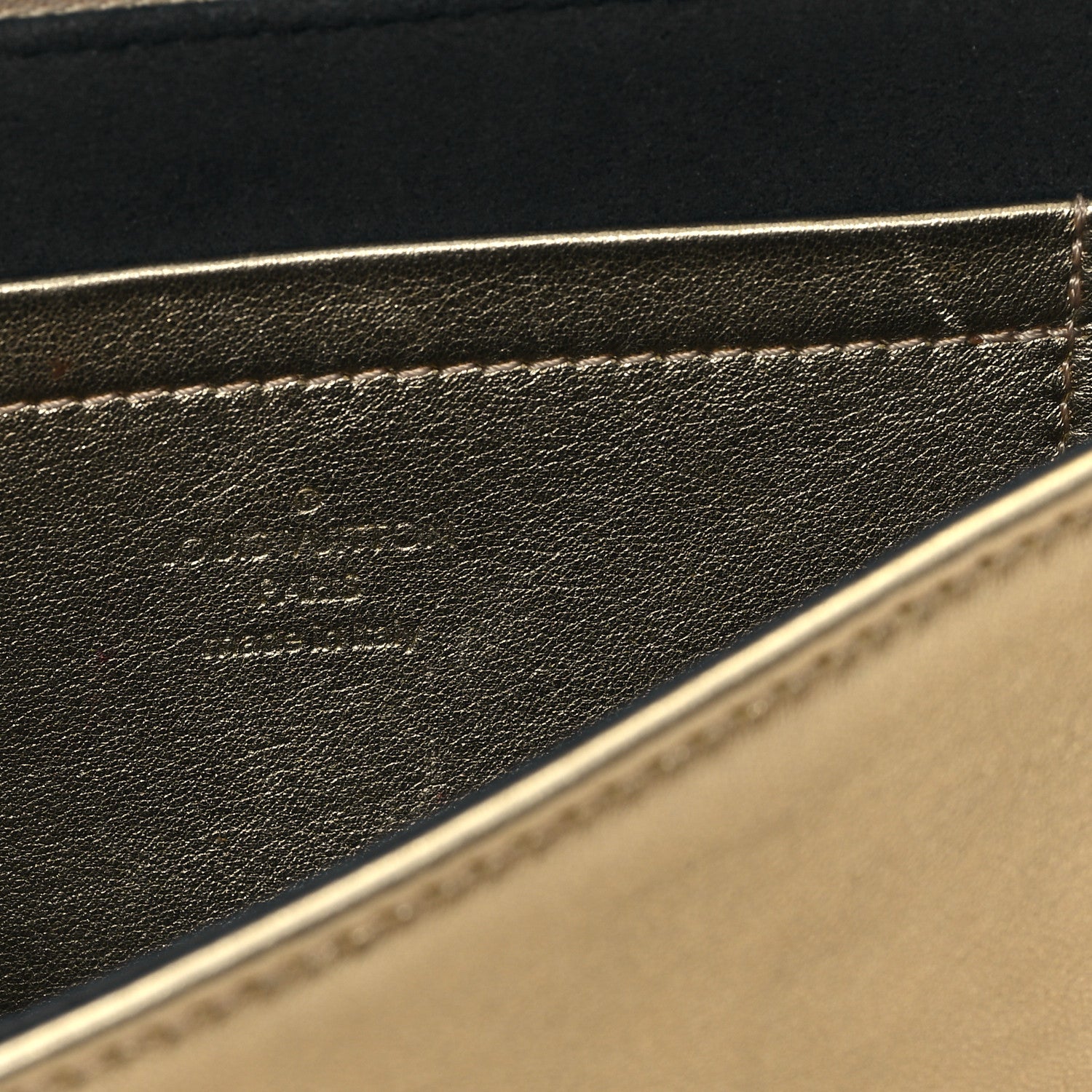 Louis Vuitton Metallic Lambskin Embossed Monogram Pochette Coussin Gold 6 of 12