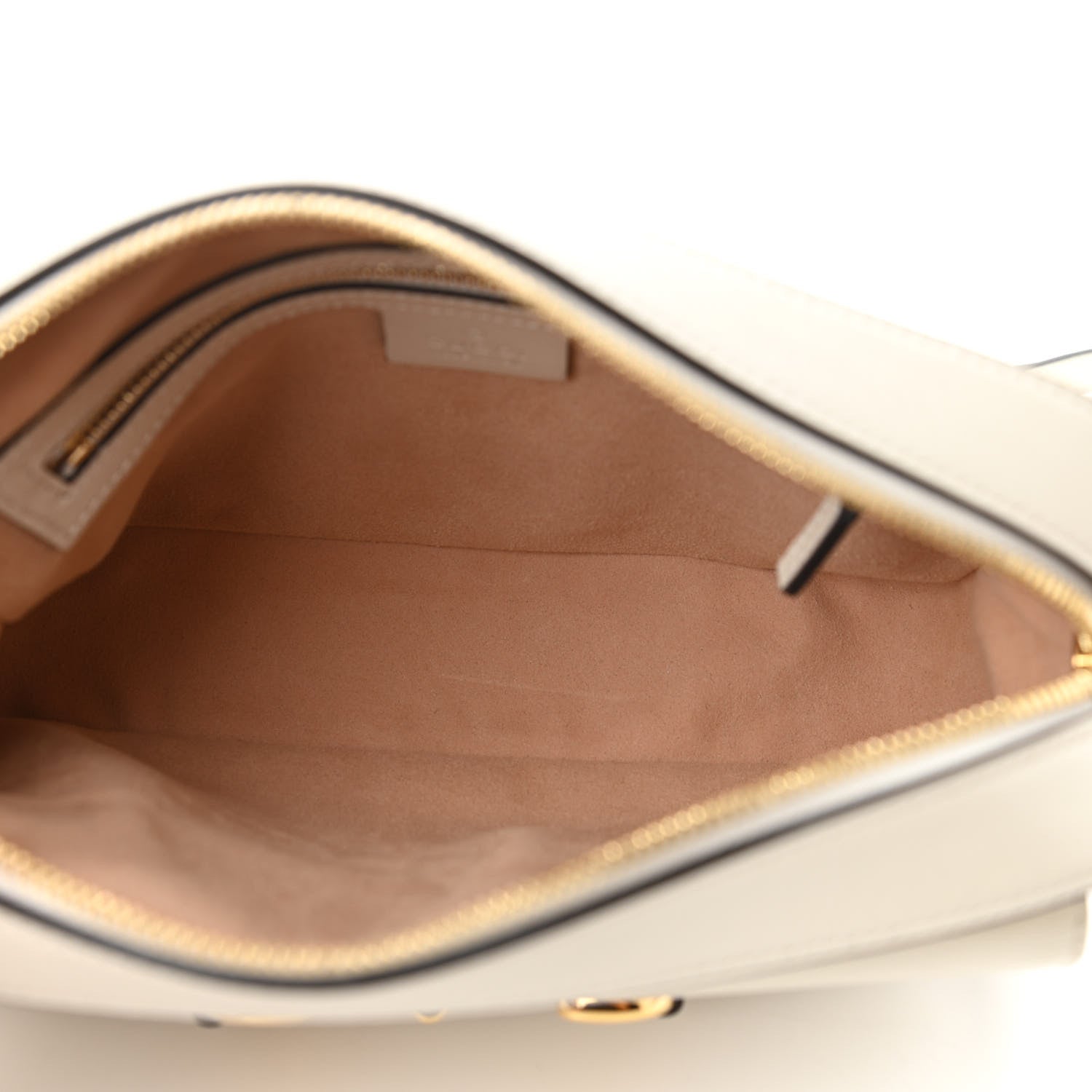 Gucci Azalea Calfskin Small Horsebit 1955 Shoulder Bag Mystic White 5 of 13