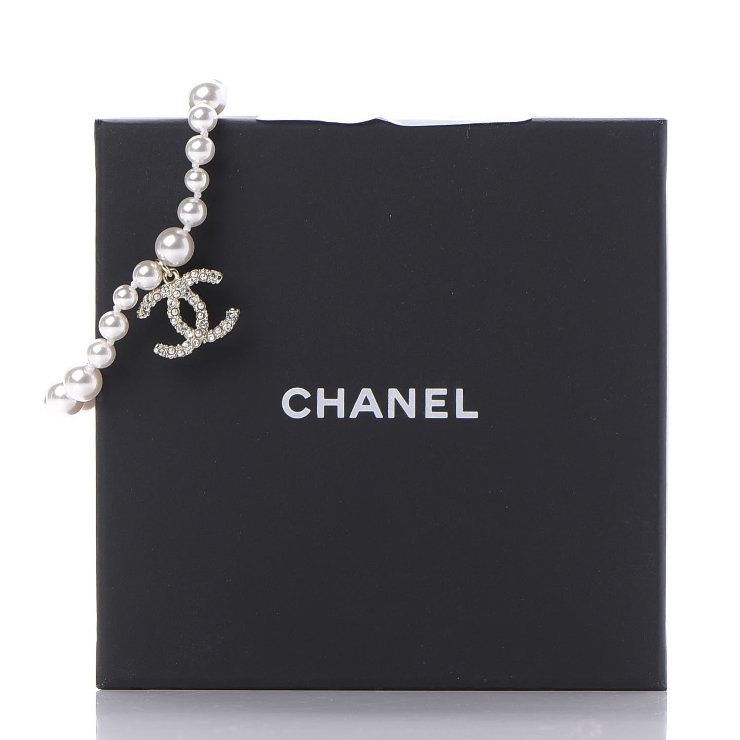 Chanel Pearl Crystal CC Bracelet Gold 5 of 5