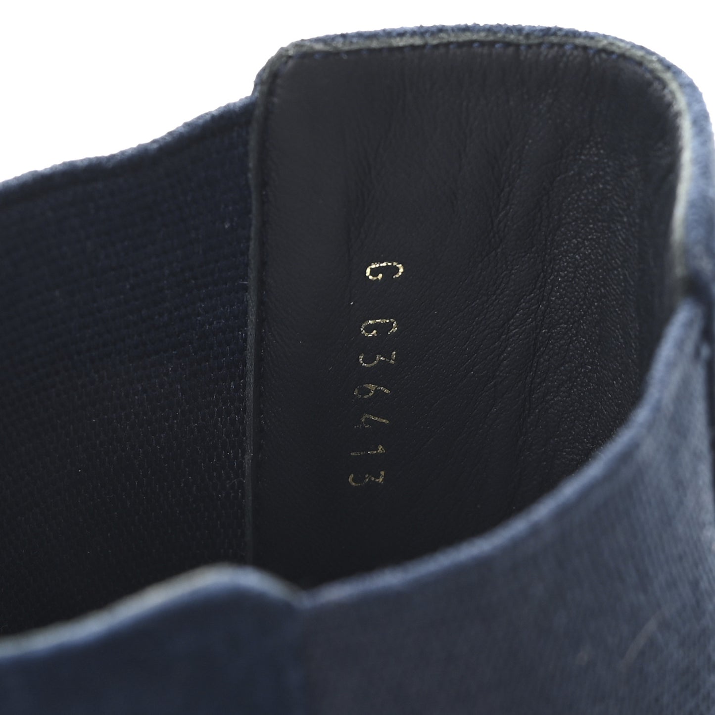 Suede Pearl CC Ankle Boots 38.5 Navy Blue
