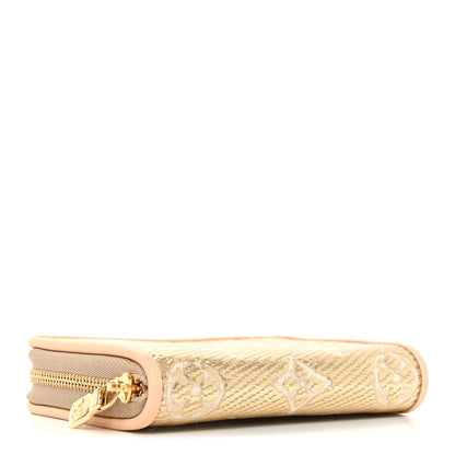 Louis Vuitton Hollographic Monoglam Zippy Coin Purse Wallet Beige 4 of 6