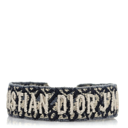 Christian Dior Woven Cotton J'Adior Friendship Bracelet Navy 1 of 3