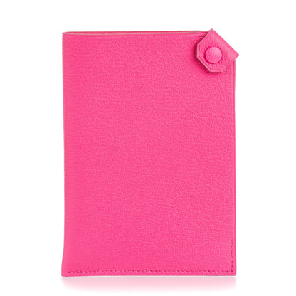 Hermes Chevre Mysore Tarmac PM Passport Holder Rose Tyrien 1 of 7
