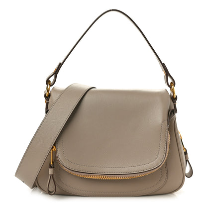 Tom Ford Calfskin Medium Jennifer Crossbody Silk Taupe 1 of 9