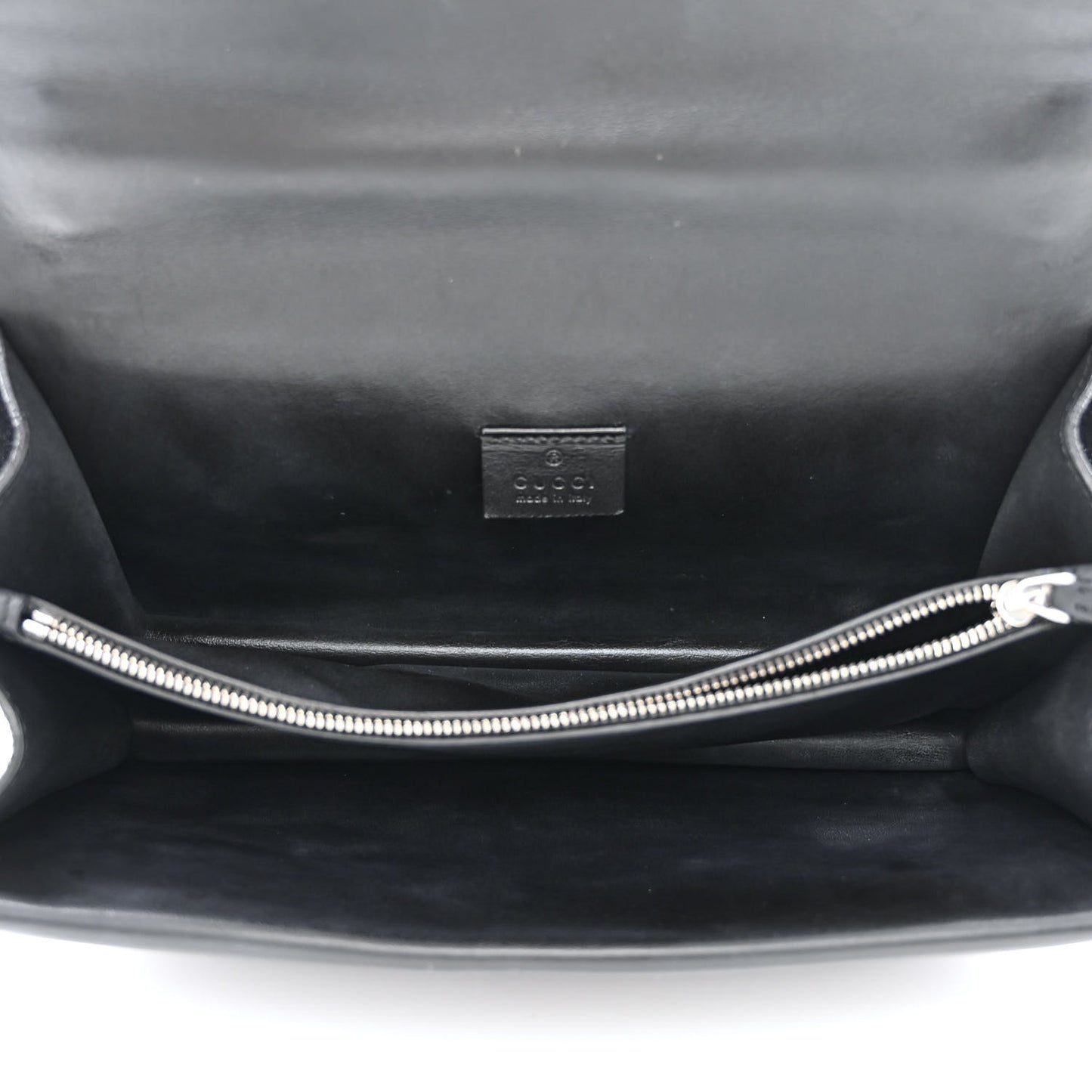 Suede Crystal Small Dionysus Shoulder Bag Black