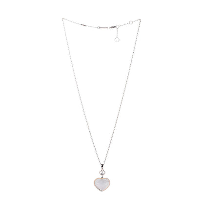 Chopard 18K Rose Gold Diamond Mother of Pearl Happy Hearts Necklace 3 of 6