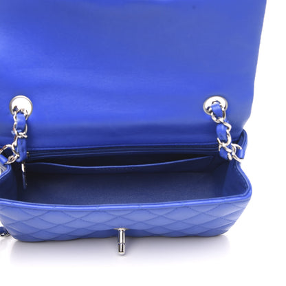 Chanel Lambskin Quilted Mini Rectangular Flap Royal Blue 5 of 10