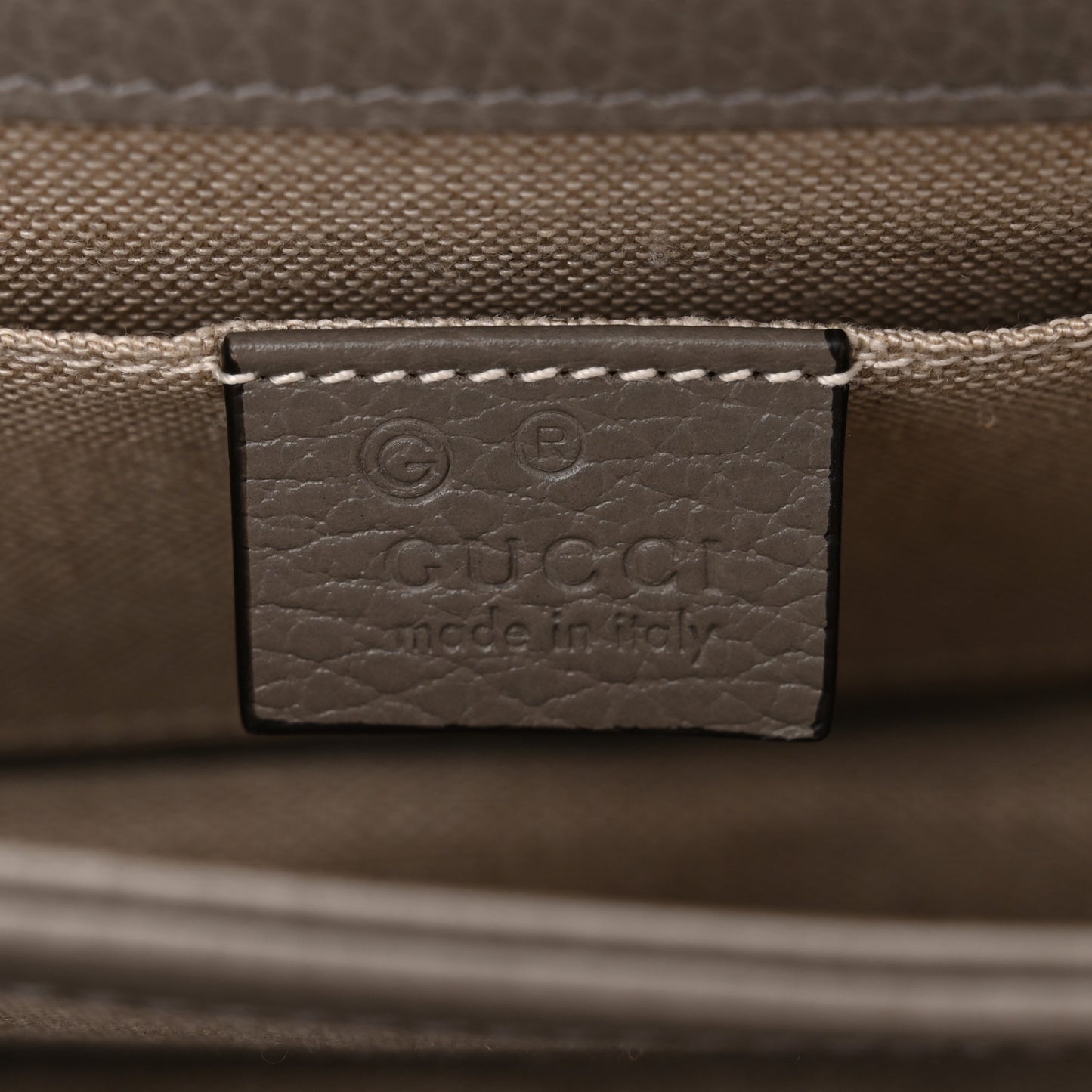 Dollar Calfskin Small Interlocking G Shoulder Bag Loess
