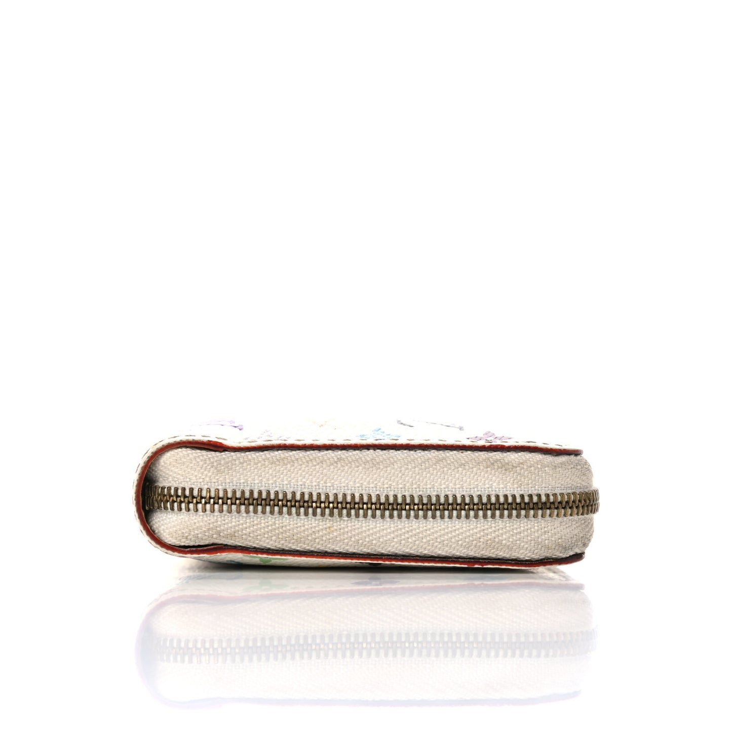 Monogram Multicolor Zippy Coin Purse Wallet White